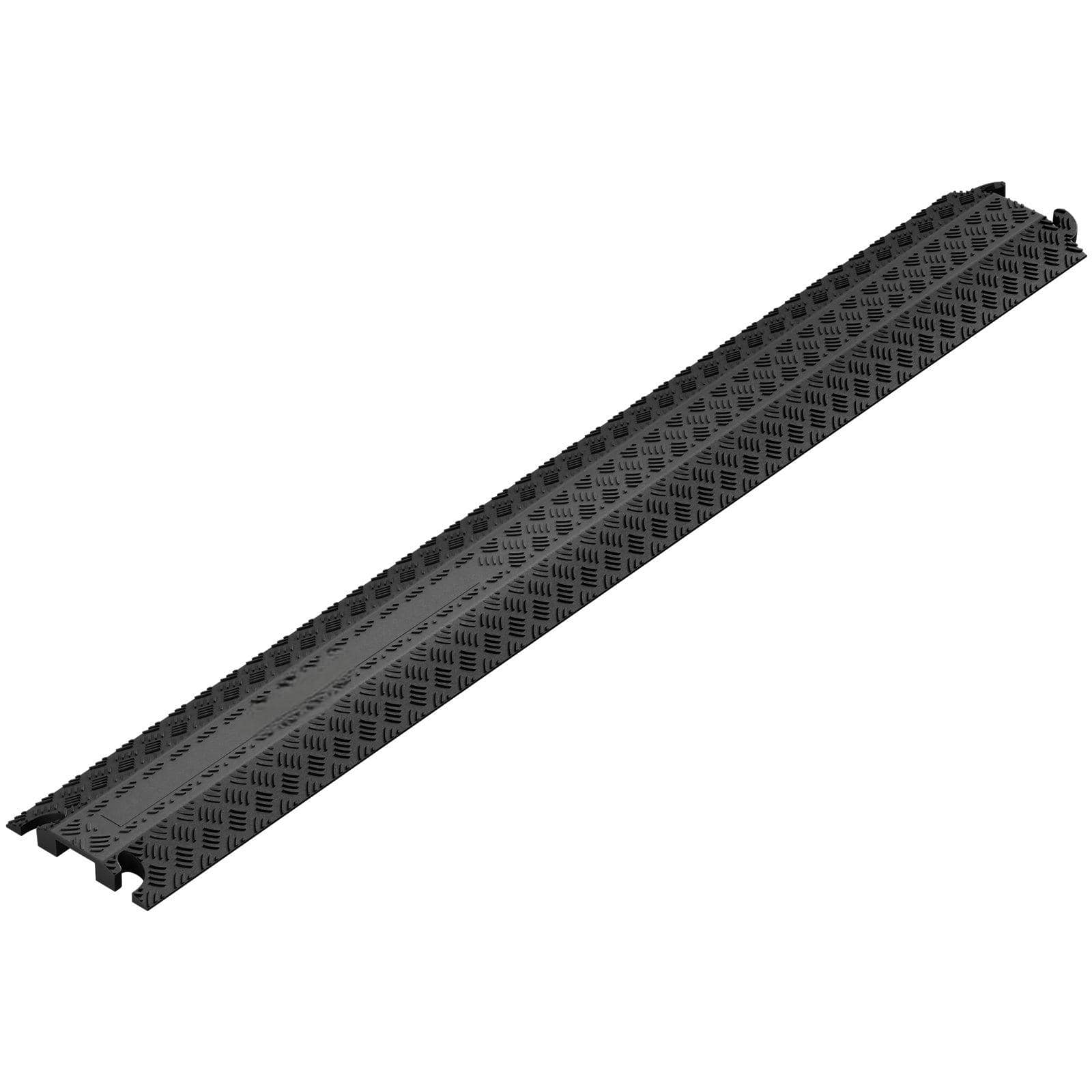 Glintex - 3 Pack 39" Drop-Over Cable Protector Ramp, 1 Channel, 2000 lbs Capacity, TPR Cord Cover for Wires and Hoses - Black