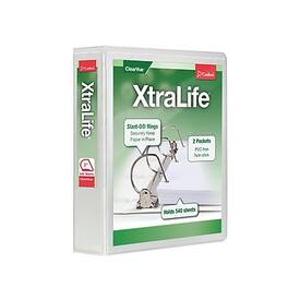Cardinal - XtraLife Heavy Duty 2" 3-Ring View Binders, D-Ring - White