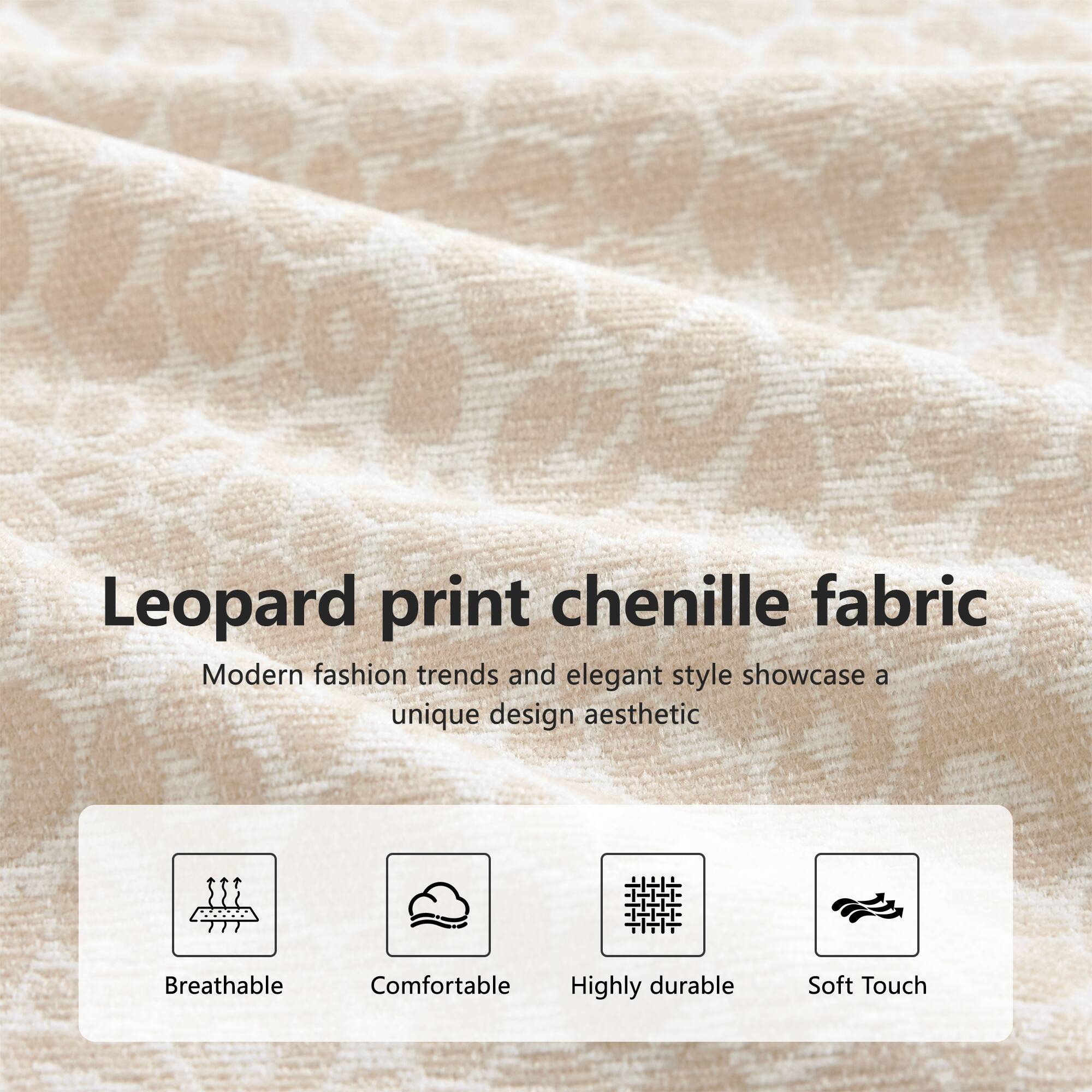 Leopard print chenille fabric

Modern fashion trends and elegant style showcase a unique design aesthetic

- Breathable
- Comfortable
- Highly durable
- Soft Touch
