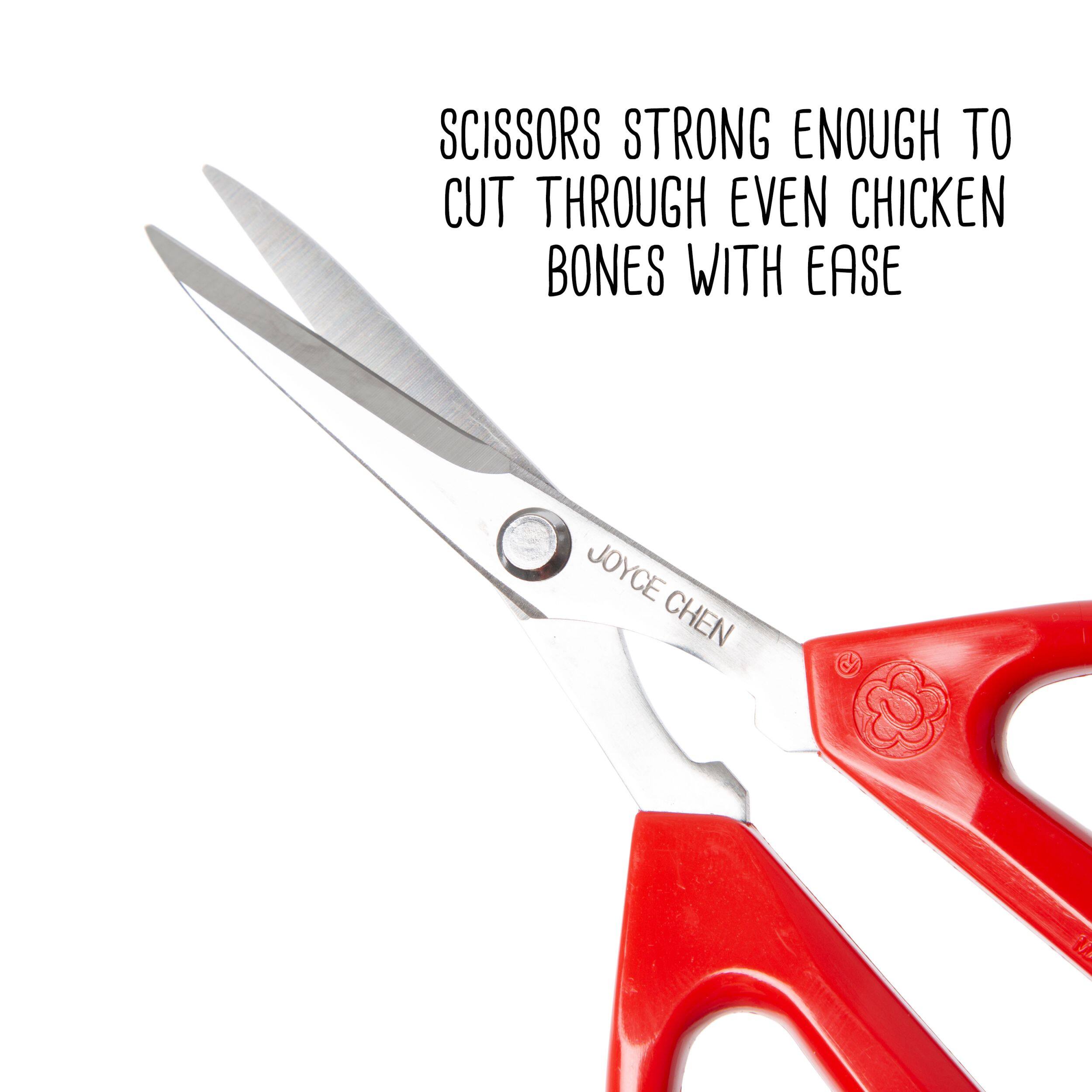 SCISSORS STRONG ENOUGH TO CUT THROUGH EVEN CHICKEN BONES WITH EASE JOYCE CHEN