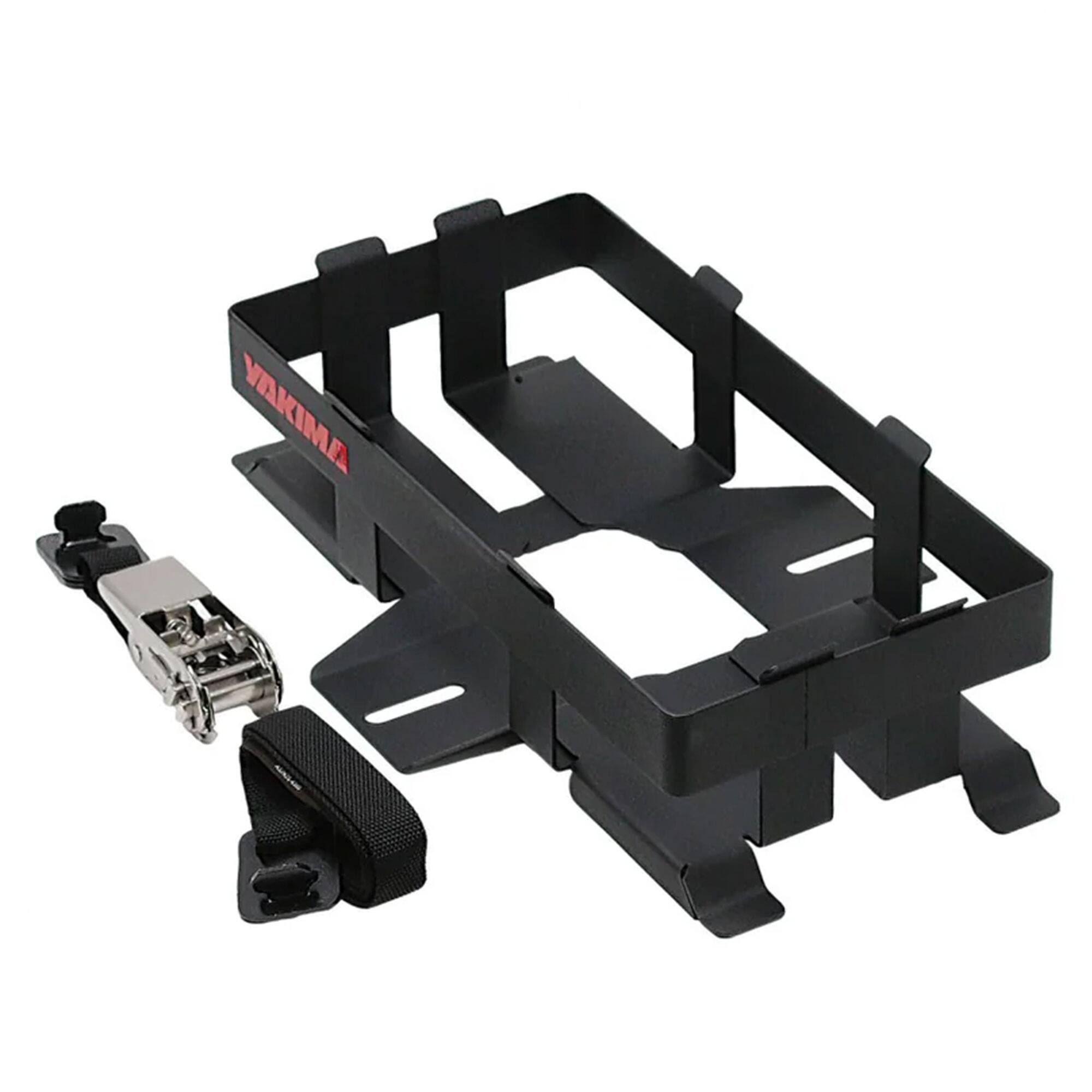 Front. Yakima - Yakima LockNLoad Platform Plastic Jerry Can Holder for Roof Rack Systems, Black - Black.