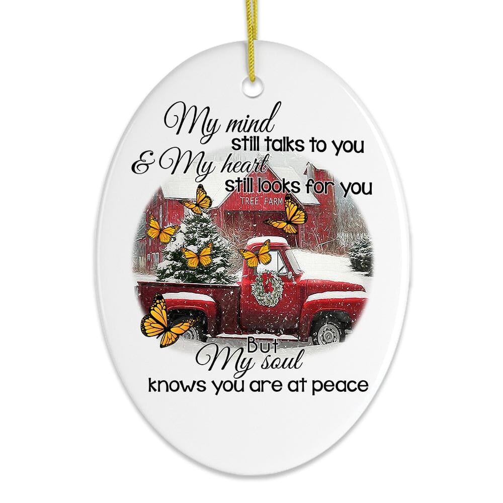 OrnamentallyYou - Farm Themed Memorial Ornament Oval Version - Multi-colored