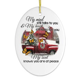 OrnamentallyYou - Farm Themed Memorial Ornament Oval Version - Multi-colored