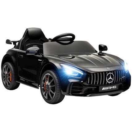 Front. Qaba - Mercedes-Benz AMG GTR Licensed 12V Kids Ride on Car, Remote, Transport Wheels, Soft Start, Lights, Music, Horn for 3-6.