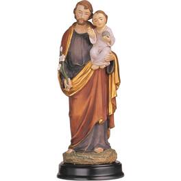 FC Design - 5"H Saint Joseph Holding Baby Jesus Holy Figurine Statue Desk Tabletop Home Decor Gift - Multi-Color