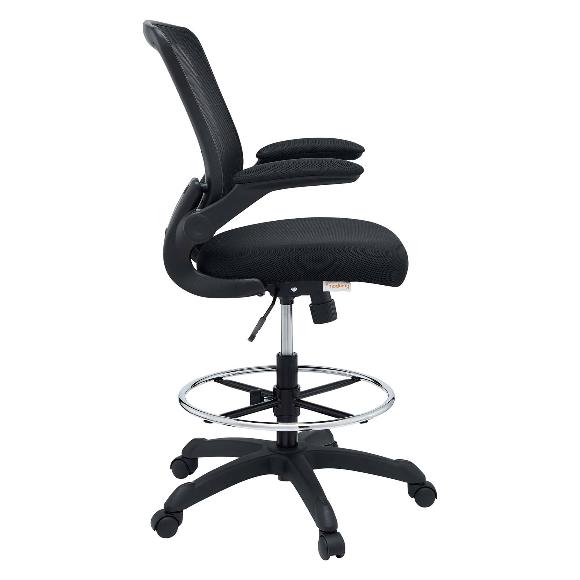 Alt View 1. Modway - Veer Drafting Chair by Modway - Black.