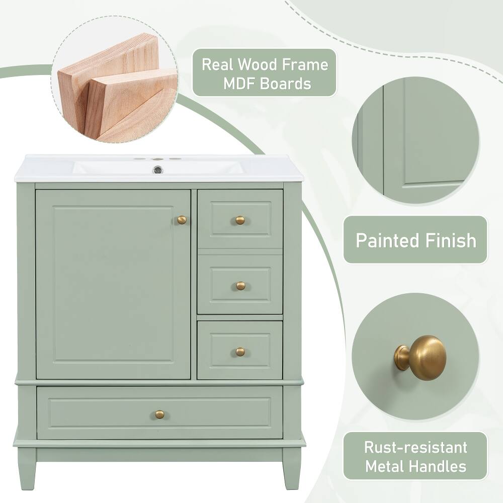 Real Wood Frame MDF Boards  
Painted Finish  
Rust-resistant Metal Handles