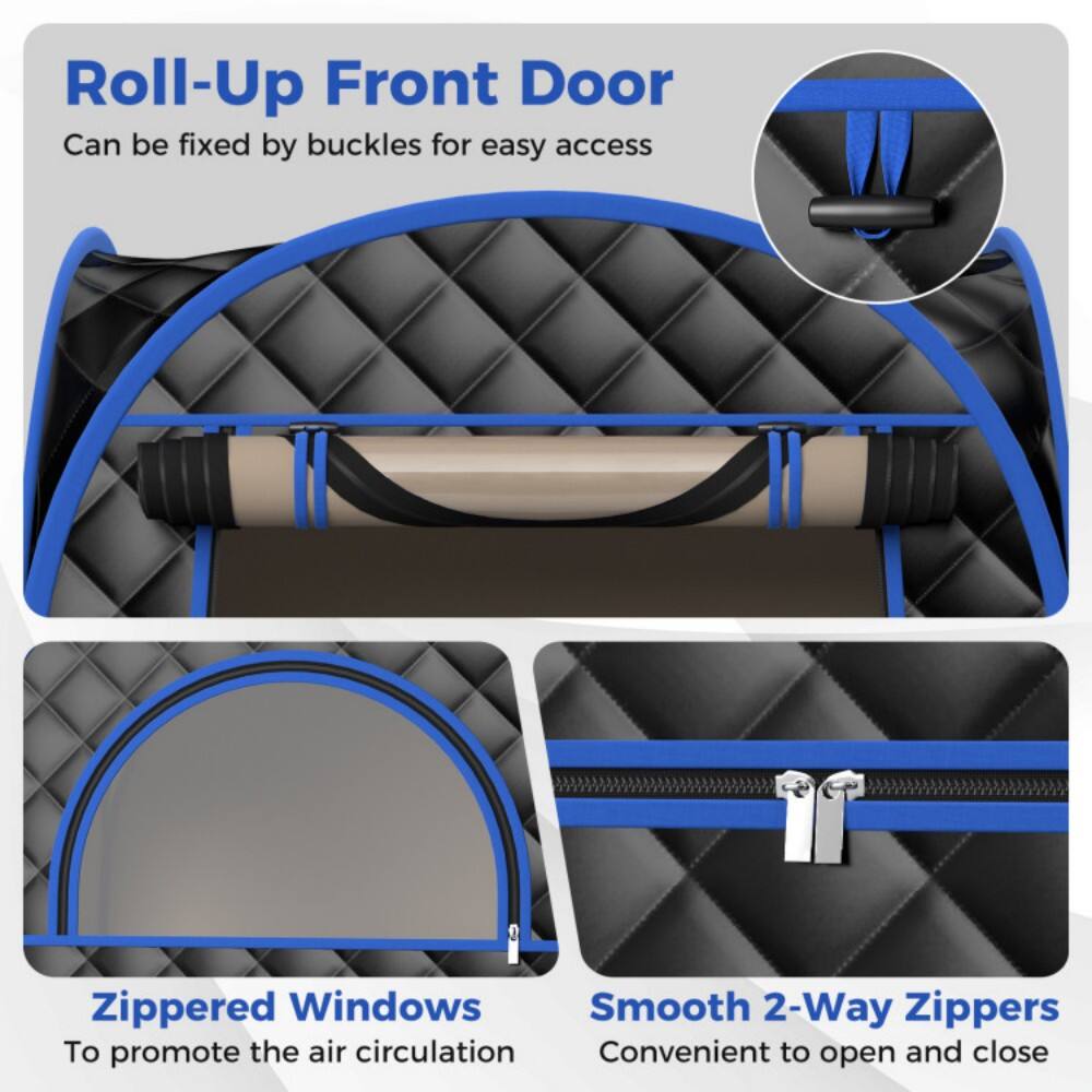 Roll-Up Front Door  
Can be fixed by buckles for easy access  

Zippered Windows  
To promote the air circulation  

Smooth 2-Way Zippers  
Convenient to open and close