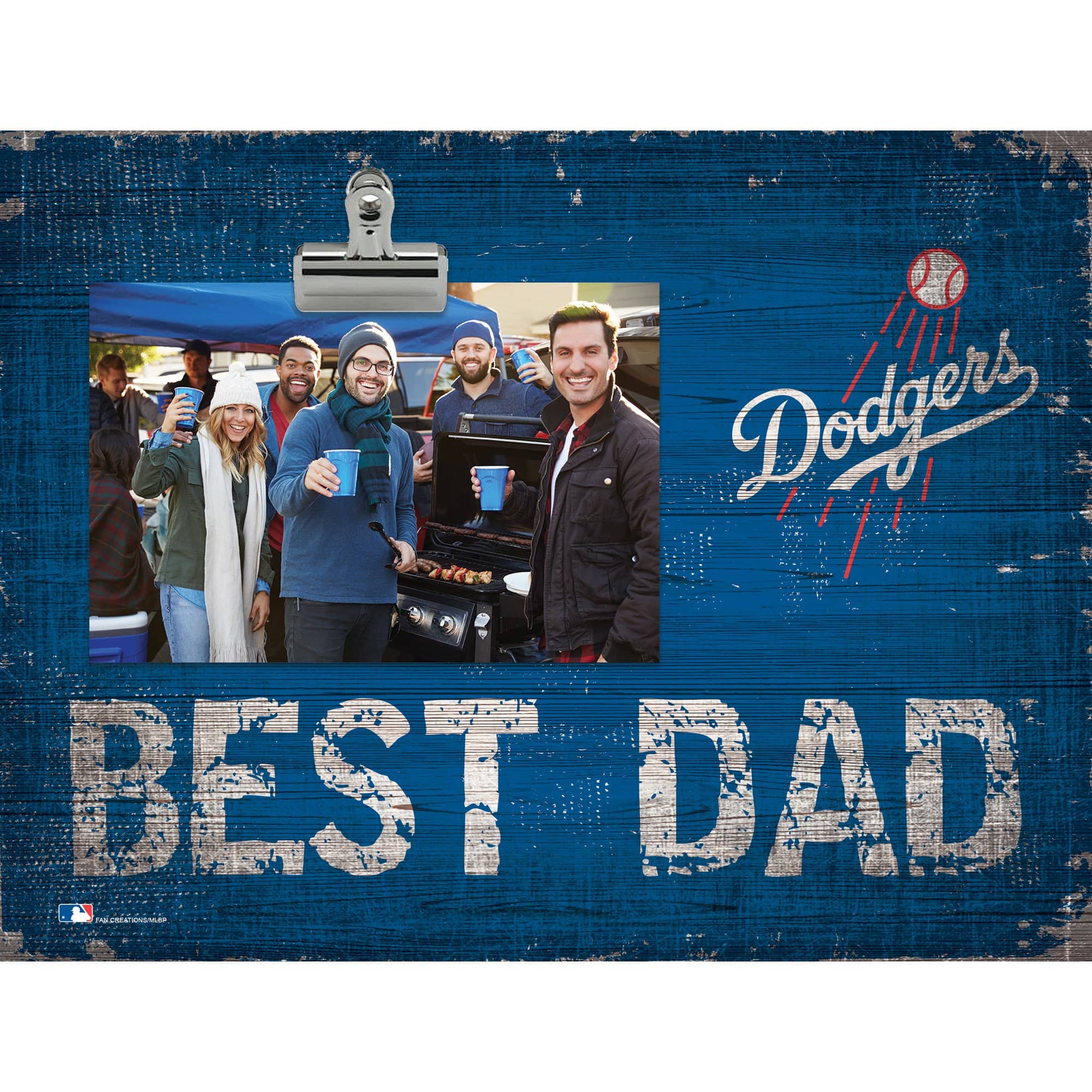 Fan Creations - Los Angeles Dodgers 8'' x 10.5'' Best Dad Clip Frame - Multicolor price history on PriceWatchPro