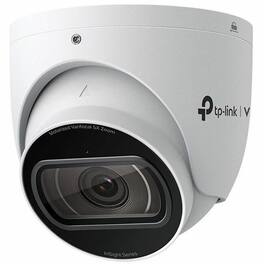 TP-Link - TP Link VIGI INSIGHT S445ZI - VIGI 4MP IR Motorized Varifocal Turret Network Camera - 196.85 ft Infrared Night Vision - Color