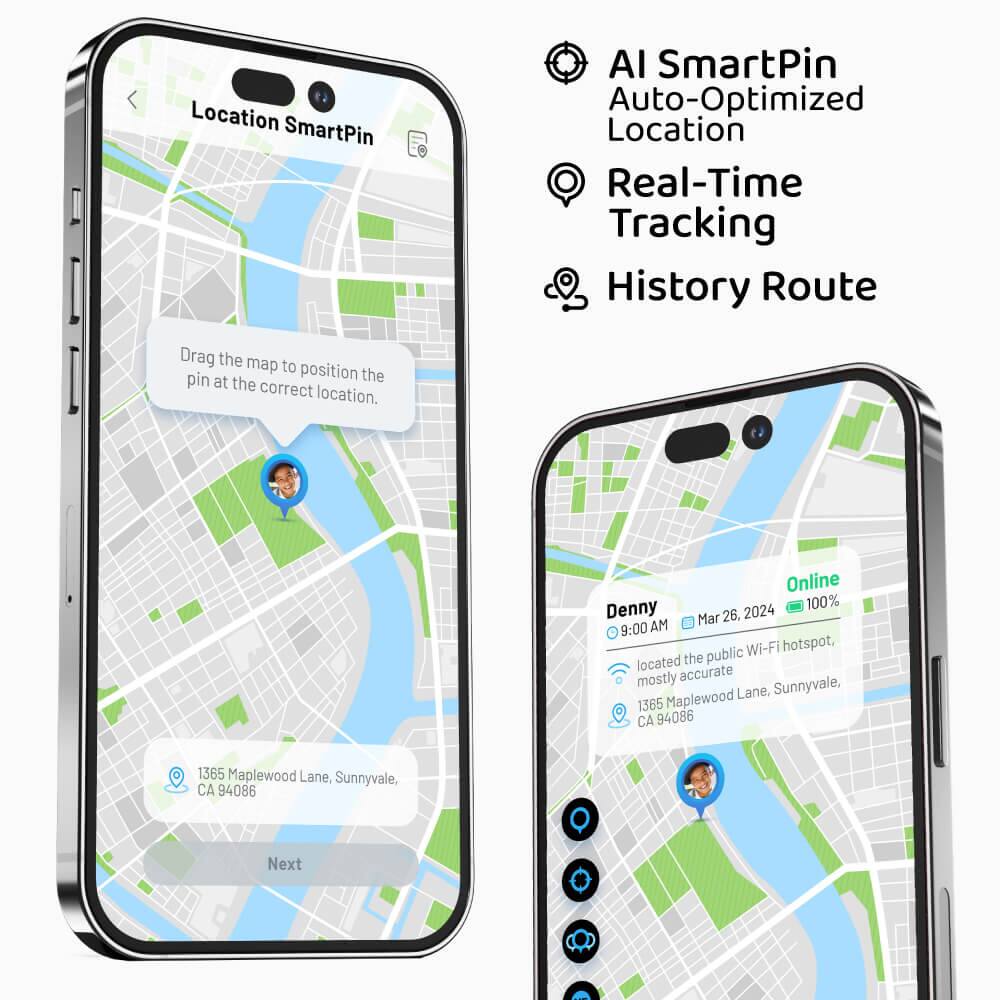 Location SmartPin

AI SmartPin
Auto-Optimized Location

Real-Time Tracking

History Route

Drag the map to position the pin at the correct location.

1365 Maplewood Lane, Sunnyvale, CA 94086

Denny
Mar 26, 2024 9:00 AM
Online 100%
located the public Wi-Fi hotspot, mostly accurate
1365 Maplewood Lane, Sunnyvale, CA 94086