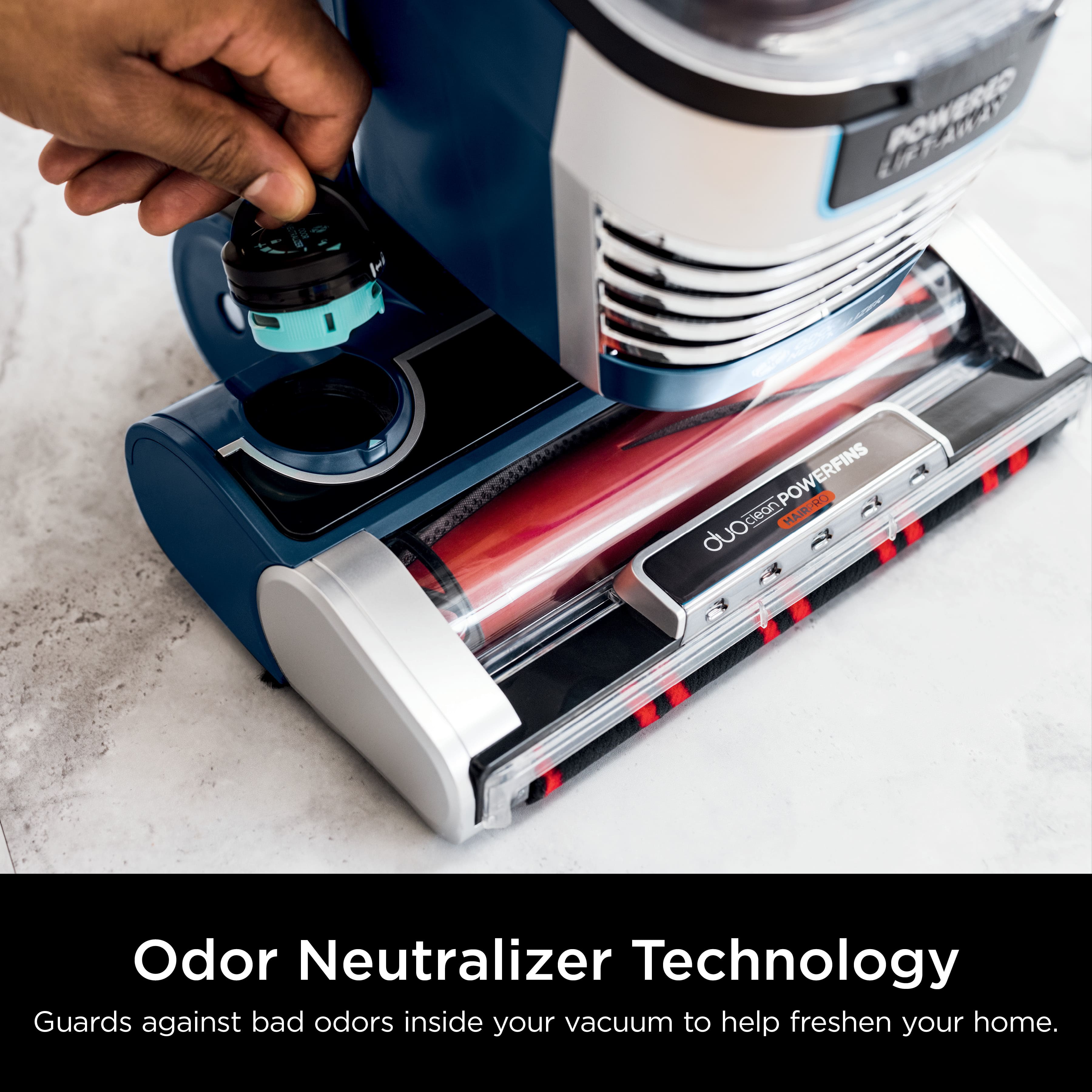 Odor Neutralizer Technology guards against bad odors inside your vacuum to help freshen your home.