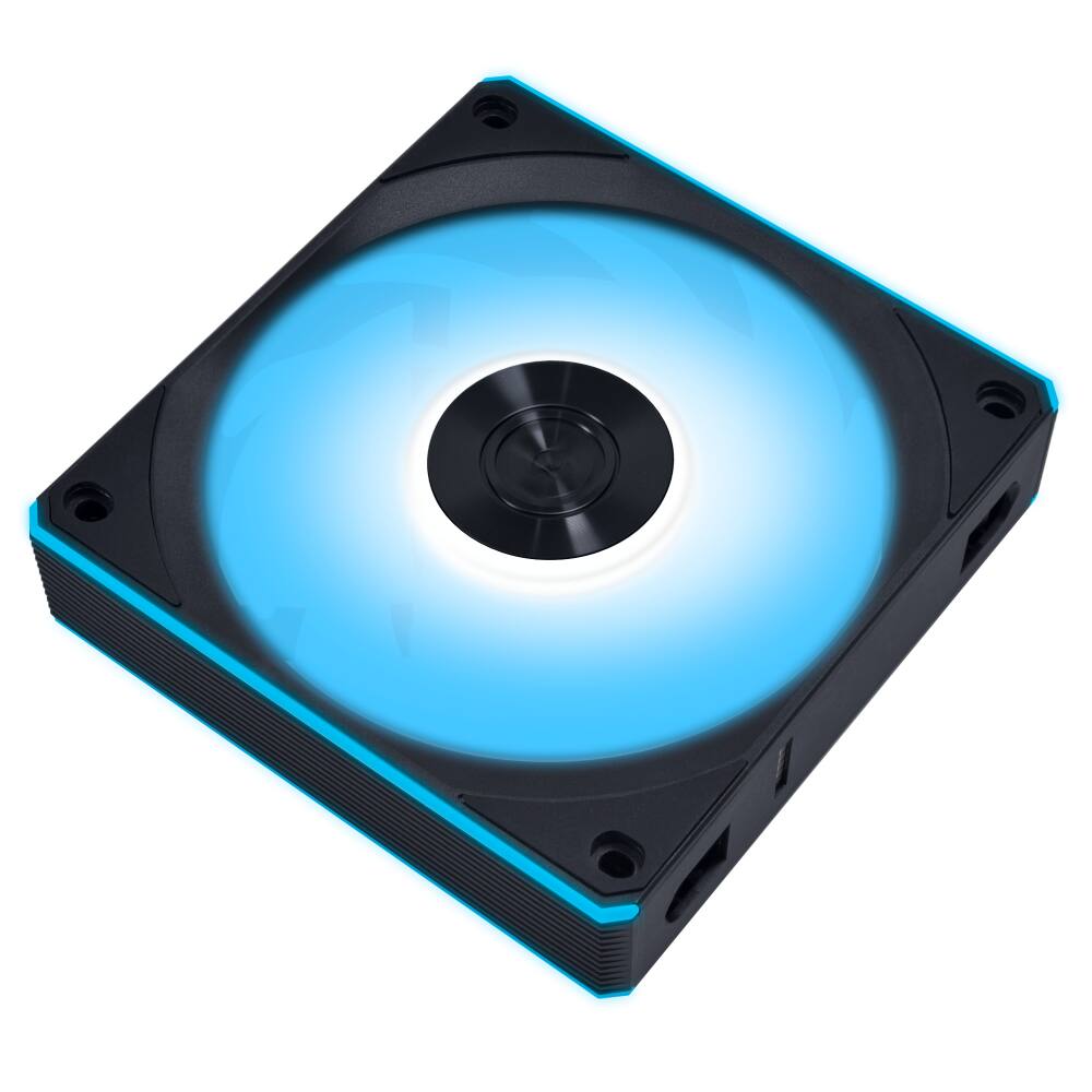 Angle. Lian Li - UNI FAN CL Flex 120mm Reverse Blade ARGB Fan, Single Pack, Daisy-Chain Design, Controller Not Included  (12RCL1F1B) - Black.