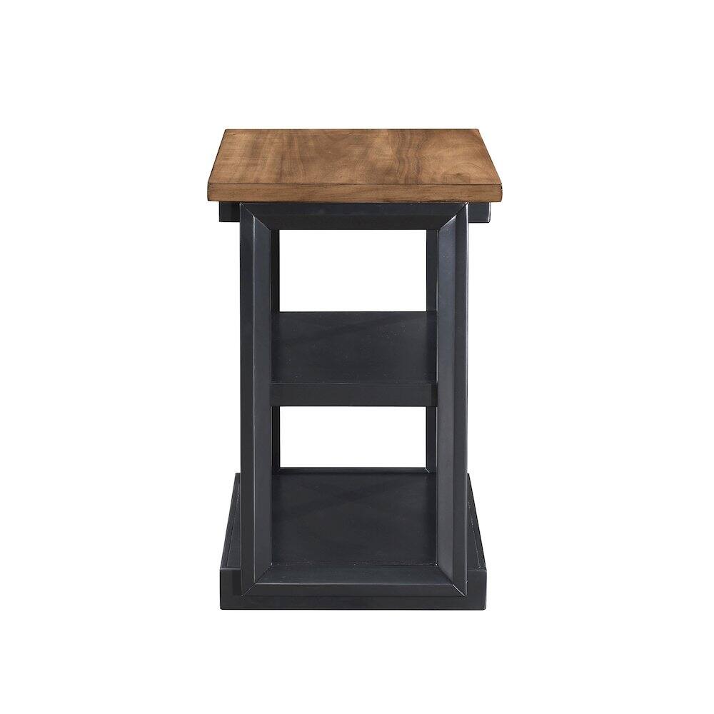 Alt View 6. New Classic Furniture - Decker 3-Piece Wood Occasional Table Set in Black/Brown - Black/Brown.