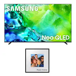 Samsung - QN75QN80HA 75" QLED TV with HW-LS60D Photo Frame Speaker (2026)