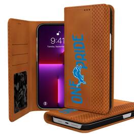 Keyscaper - NFL - Detroit Lions iPhone Folio Case - 14 - Brown