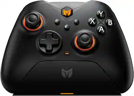 BigBig Won - Gale Hall Bluetooth Wireless Controller with Hall Effect Triggers with Charging Dock for Switch, PC, Android - Black