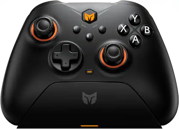 Front. BigBig Won - BIGBIG WON Gale Hall Bluetooth Wireless Controller with Hall Effect Triggers with Charging Dock for Switch, PC, Android - Black.
