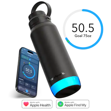 - 50.5 oz
- Highlights
- 67%
- 1%
- 8
- HidrateSpark
- Works with Apple Health
- Works with Apple Find My