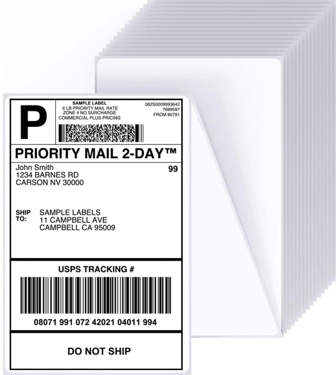 Core Innovations - CL500 4" x 6" 500-Pack Shipping Labels - White