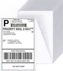 SAMPLE LABEL
06250009993642
6 LB PRIORITY MAIL RATE
ZONE 4 NO SURCHARGE
COMMERCIAL PLUS PRICING
PRIORITY MAIL 2-DAY™
John Smith
1234 BARNES RD
CARSON NV 30000
SHIP TO:
SAMPLE LABELS
11 CAMPBELL AVE
CAMPBELL CA 95009
USPS TRACKING #
08071 991 072 42021 04011 994
DO NOT SHIP