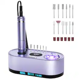 PARKER SLATER - Nail Set Beginner Drill UV Light Acrylic Powder Gel Polish Cordless 40000RPMNail Machine:professionaldrill