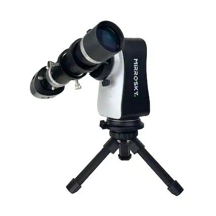 Front. Spectrum Industries - MirroSky by Spectrum SkyPilot SPi53 Smart Telescope with Equatorial Mode.