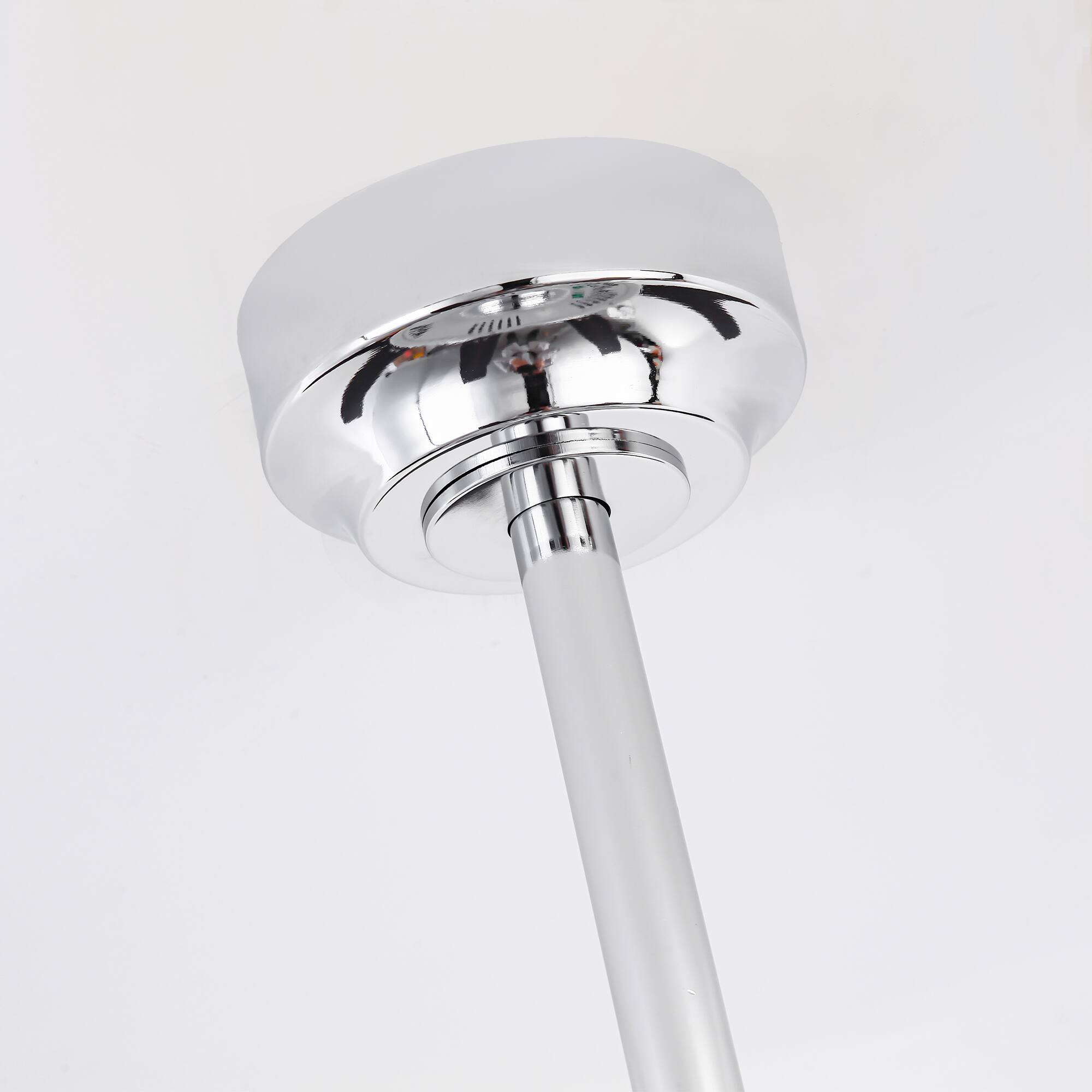 Alt View 10. Parrot Uncle - 52-Inch Modern Chrome 3CCT Integrated LED Ceiling Fan with Light and Remote Control - Chrome.