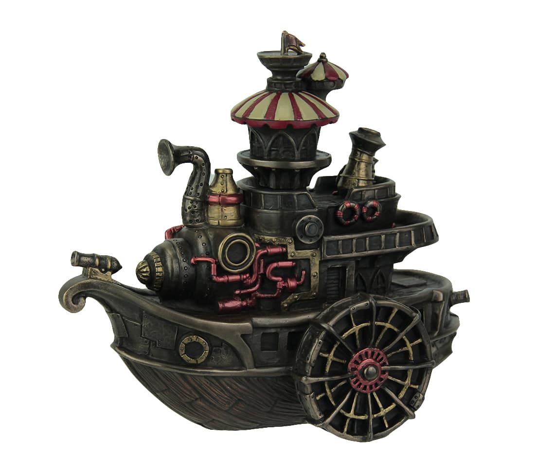 Veronese Design - Hand Painted Steampunk Style Airship Gondola Statue - Bronze price history on PriceWatchPro