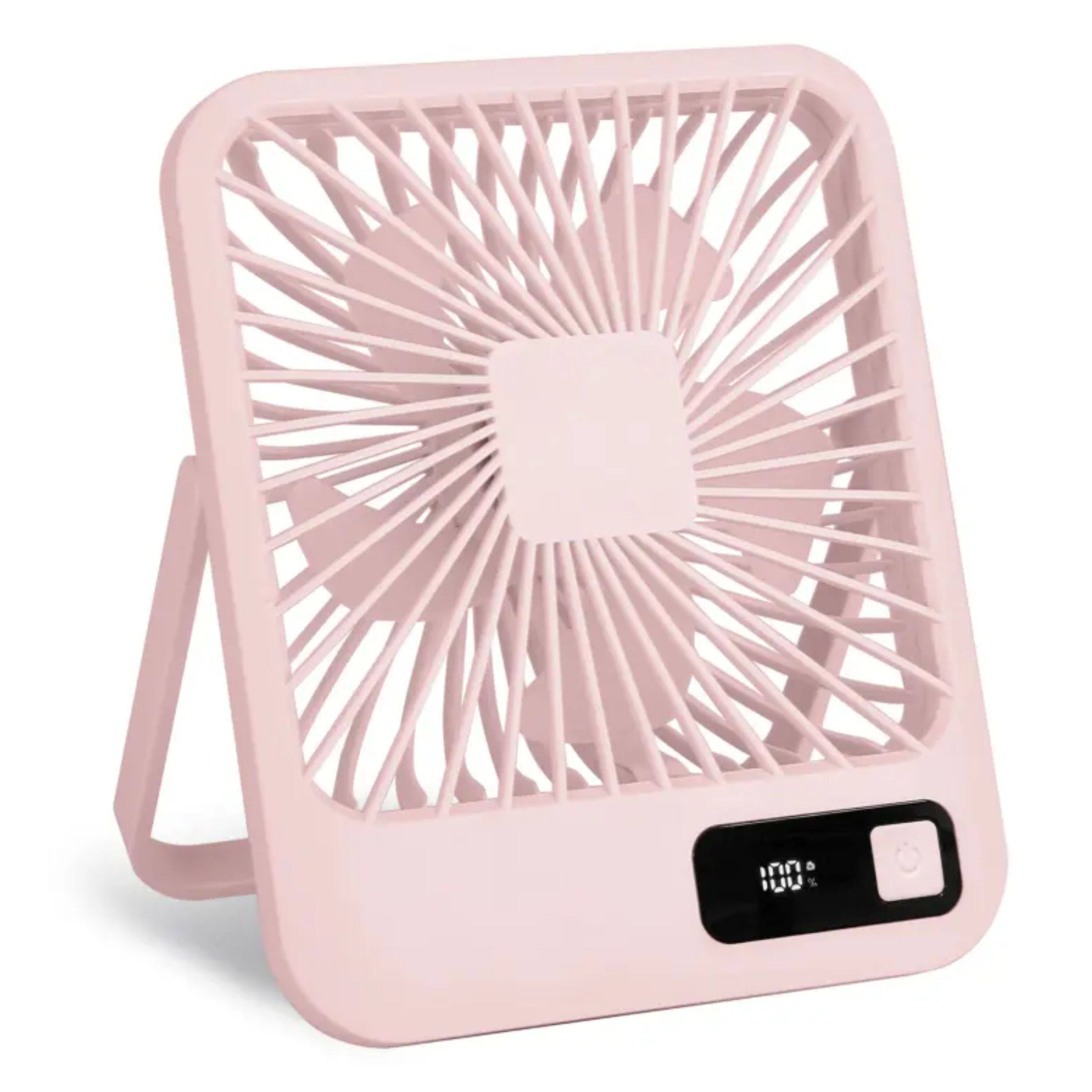 Back. Kitcheniva - Mini Desktop Cooling Fan Quiet Portable Air Cooler for Home and Office Pink - Pink.
