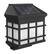 Alt View 10. Emma + Oliver - Set of 6 Solar Deck and Fence Lights, Decorative Outdoor Solar Powered Weatherproof Wall Mount Fence and Deck Lighting - Black.