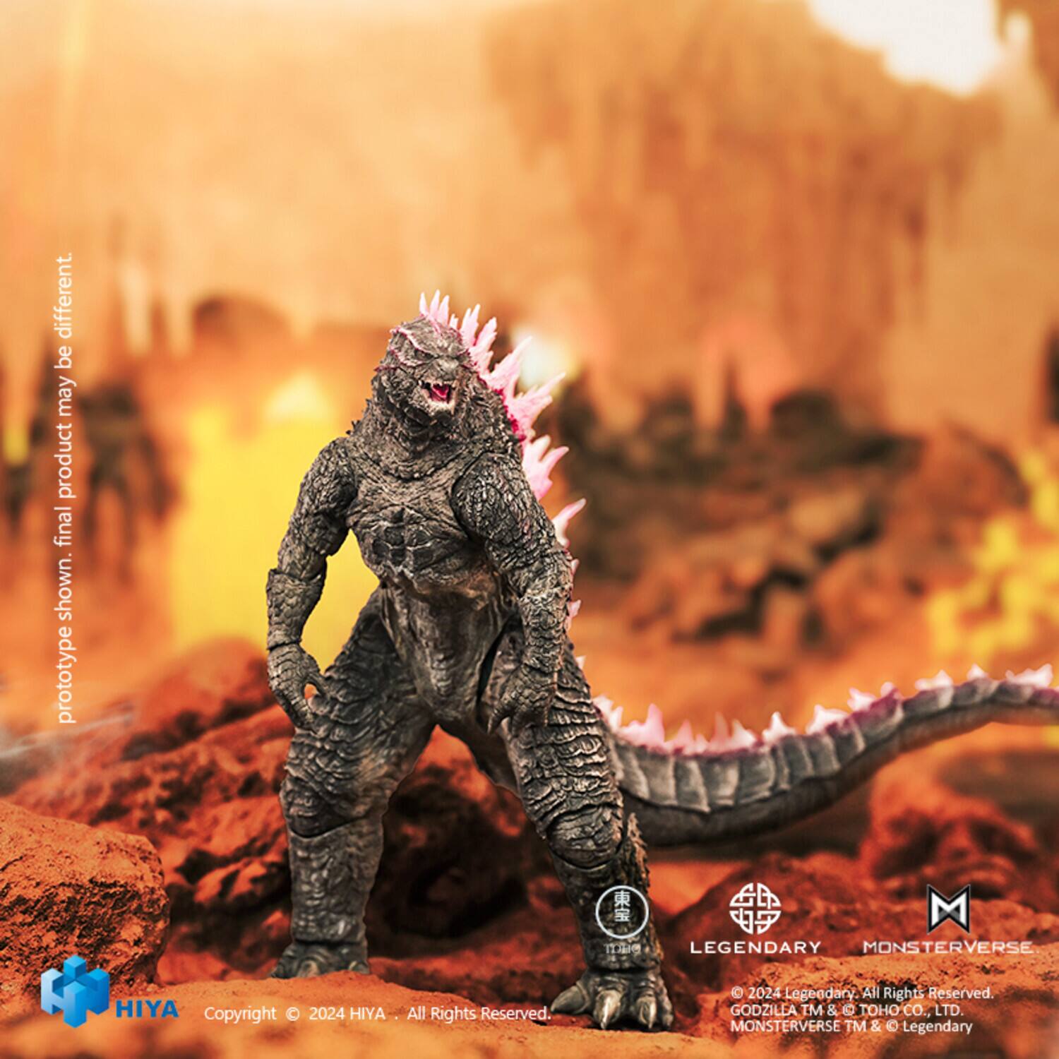 Different. Be may product final shown. Prototype M1 Legendary MonsterVerse Hiya. Copyright 2024 Hiya. All Rights Reserved. 2024 Legendary All Rights Reserved. Godzilla TM & Toho Co., Ltd. MonsterVerse TM & Legendary