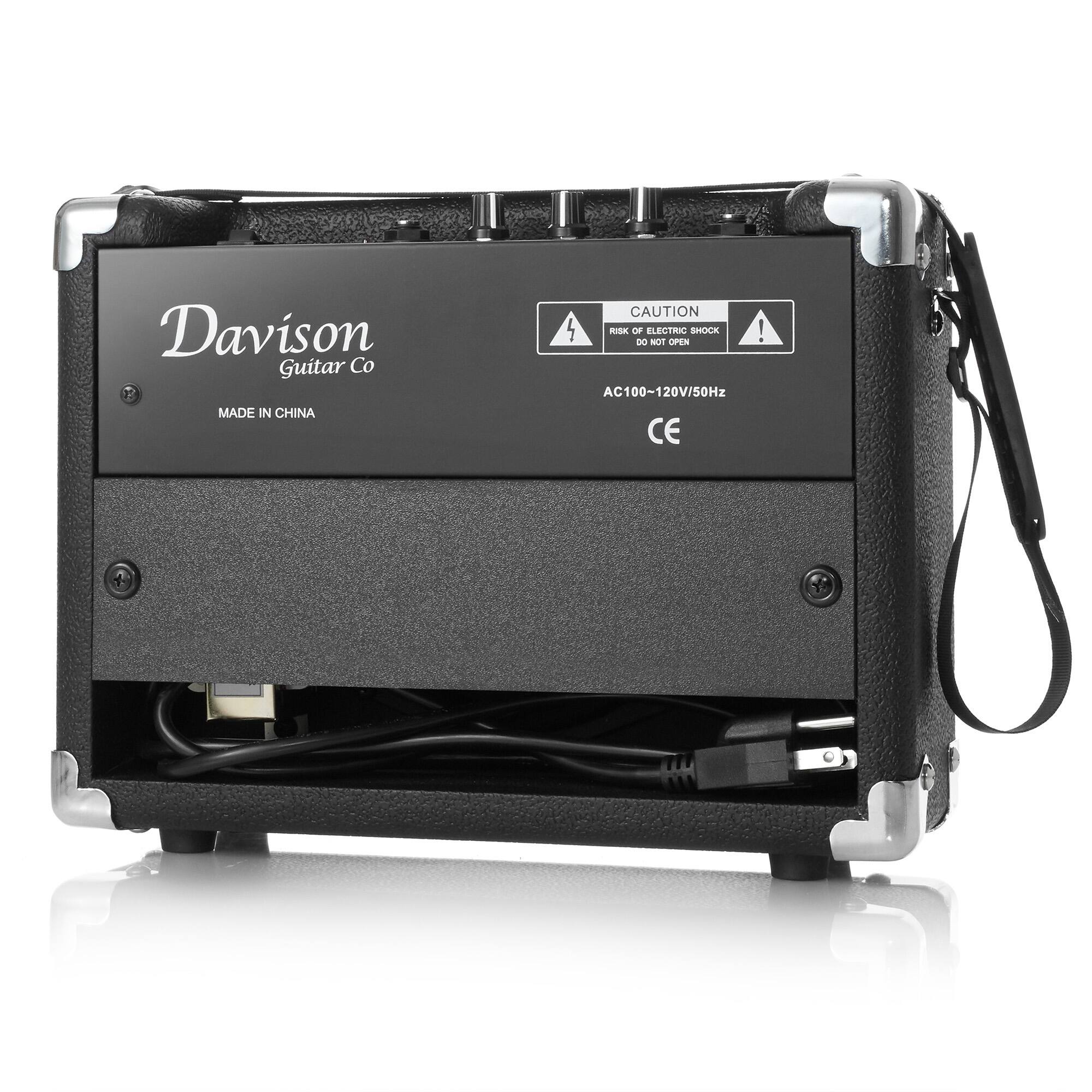Davison Guitar Co  
MADE IN CHINA  

CAUTION  
RISK OF ELECTRIC SHOCK  
DO NOT OPEN  

AC100-120V/50Hz  
CE