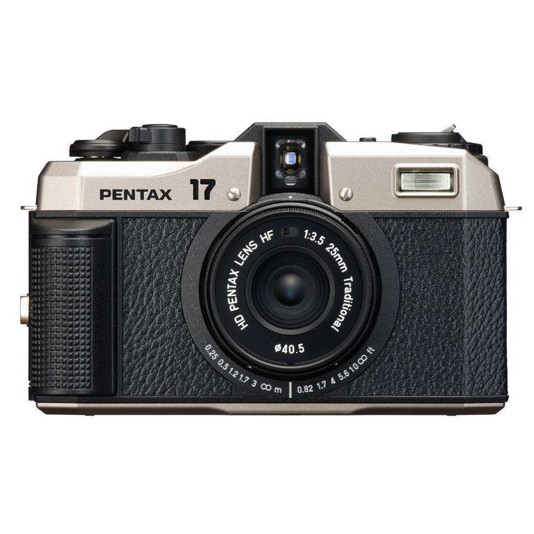 PENTAX 17 F3.5 Half Frame Camera (Dark Silver) with Gold 200 Film