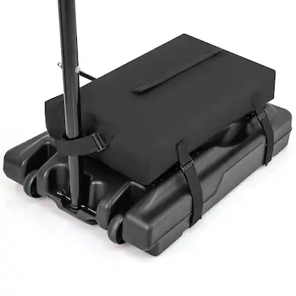 Front. Ecooso - Basketball Hoop Base Sandbag with Up to 300 lb Weight Capacity - Black.