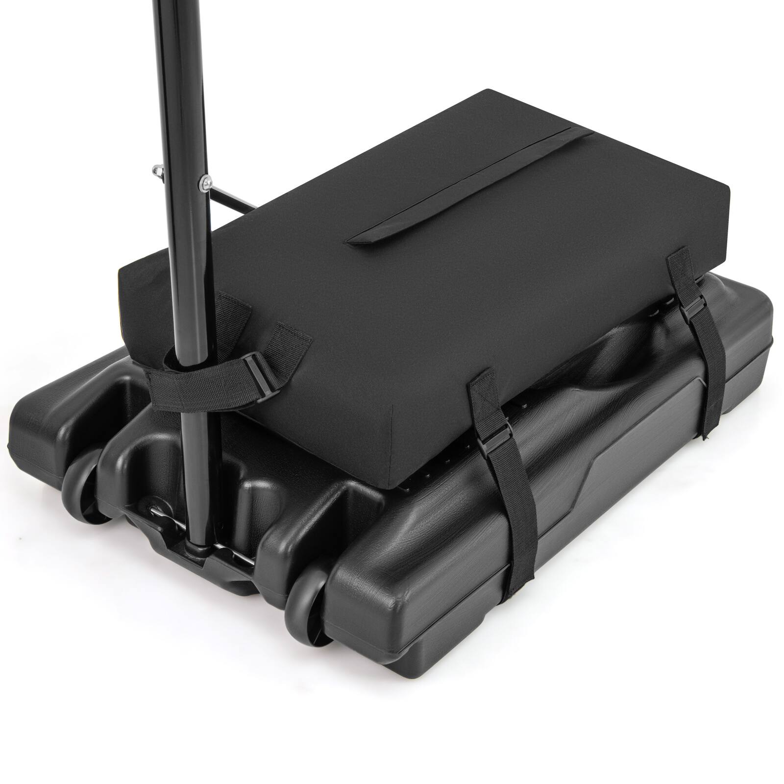 Alt View 1. SlickBlue - Heavy-Duty Basketball Hoop Sandbag Weight for Outdoor Use - Black.