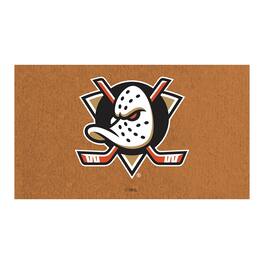 Evergreen Enterprises - Anaheim Ducks 28" x 16" Team Logo Outdoor Coir Mat - Multicolor