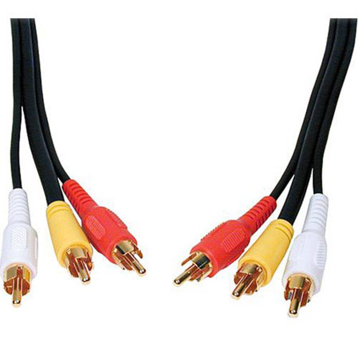 Front. Comprehensive - Comprehensive 3RCA3RCA6ST Standard Series 6Ft Cable.