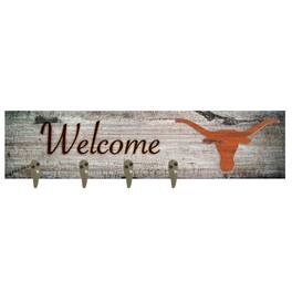 Fan Creations - Texas Longhorns 24" x 6" Mounted Coat Hanger - Multicolor