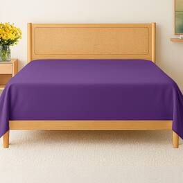 CGK Linens - Premium Flat Sheet Ultra Soft & Breathable - Cozy & Wrinkle Resistant Top Sheet - Twin - Purple