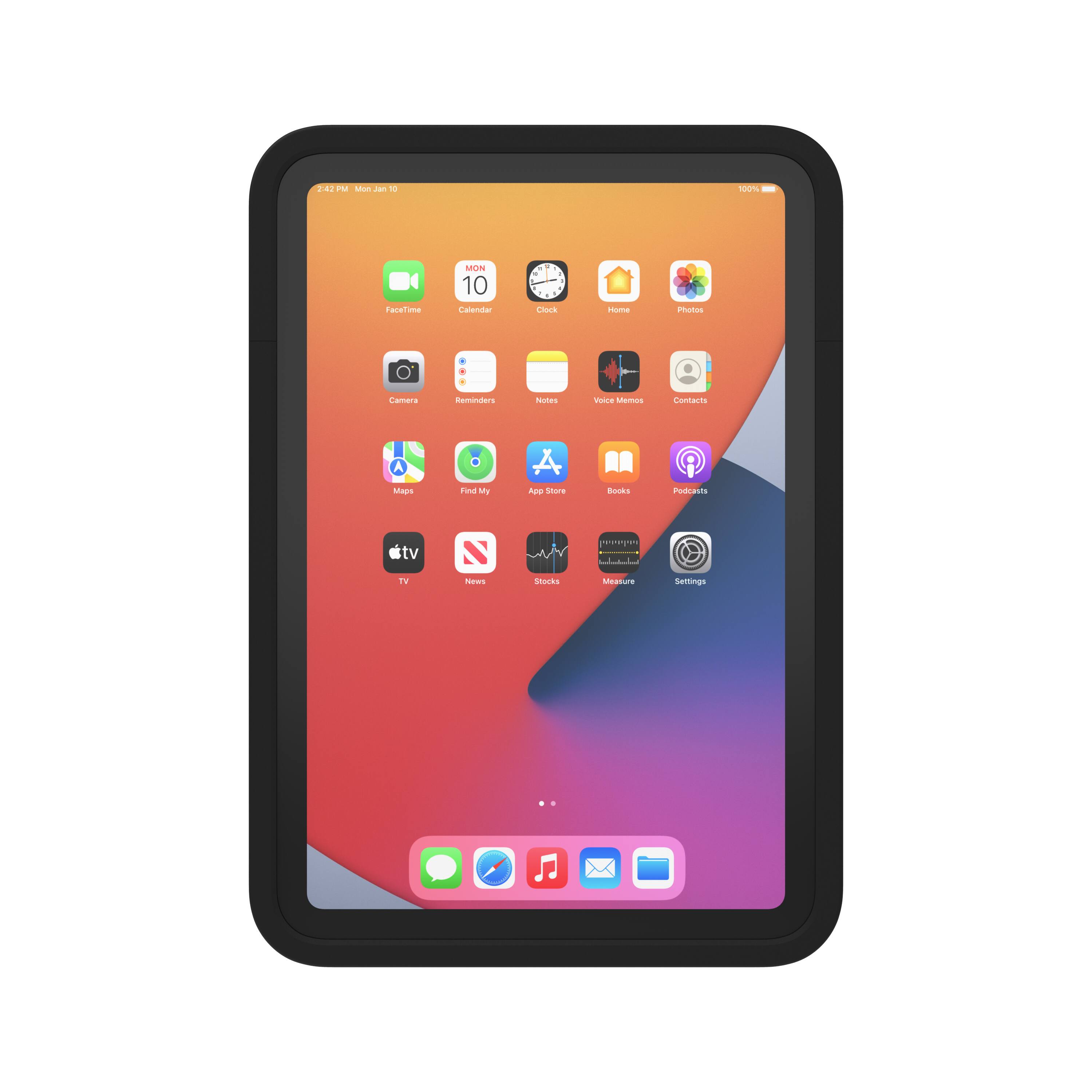 Angle. iPort - Connect Pro - Case for Apple iPad mini (A17 Pro) and Apple iPad mini (6th generation 2021) - Black.