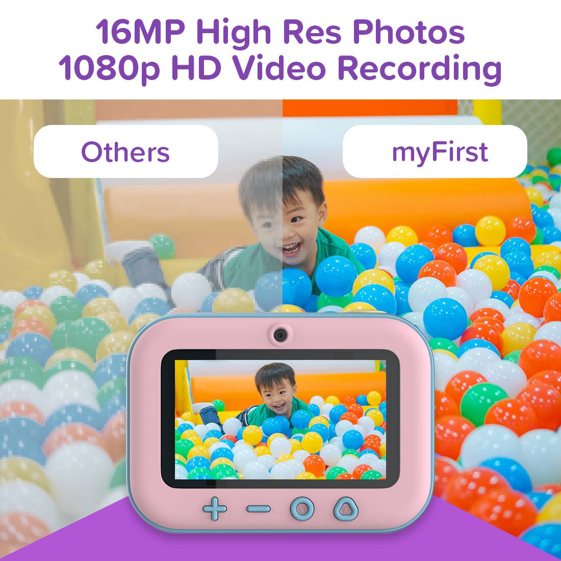 16MP High Res Photos  
1080p HD Video Recording  

Others  
myFirst