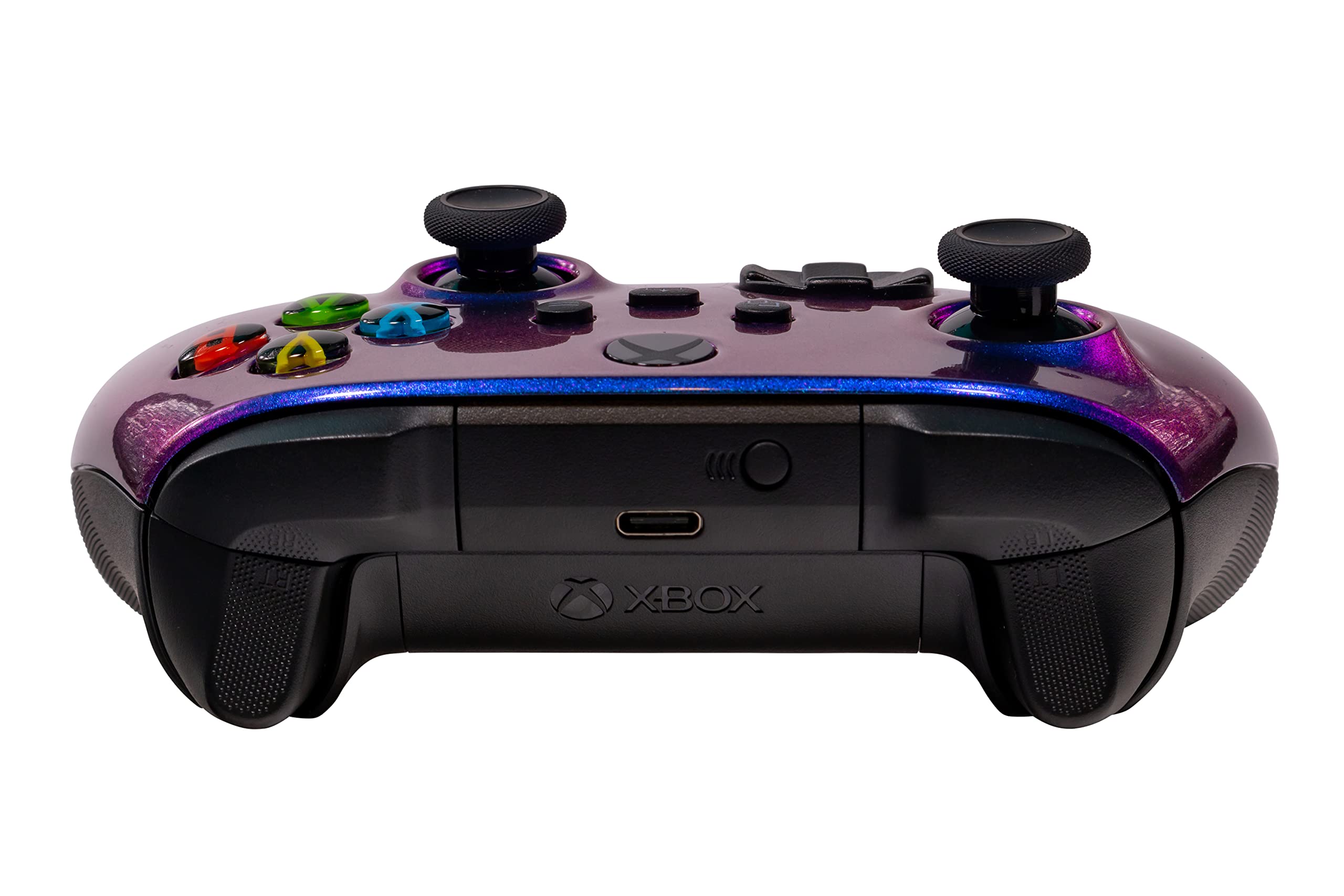 Alt View 2. HM 1810 - One Series X Custom Color Changing Controller - Chameleon Compatible With - RED XS.