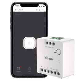 SONOFF - MINI Dry Smart Wi-Fi Light Switch with Matterr - Replaces Most Traditional Switches - White