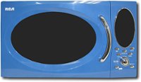 Front Standard. RCA - 0.9 Cu. Ft. Mid-Size Microwave - Blue.