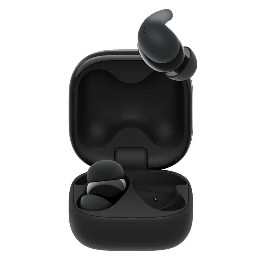 Back. Sony - Sony LinkBuds Fit True Wireless Noise Canceling Earbuds Bundle (Black).