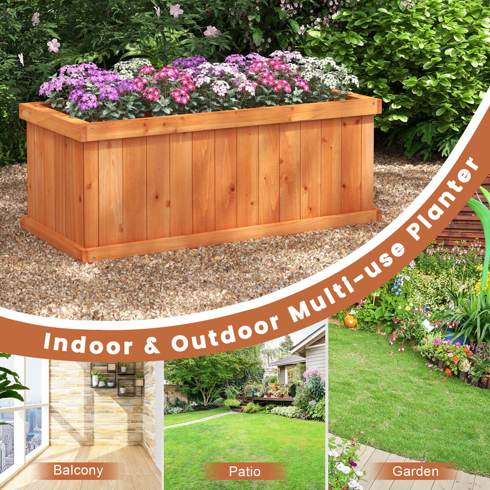 Planter Multi-use Indoor & Outdoor Balcony Patio Garden