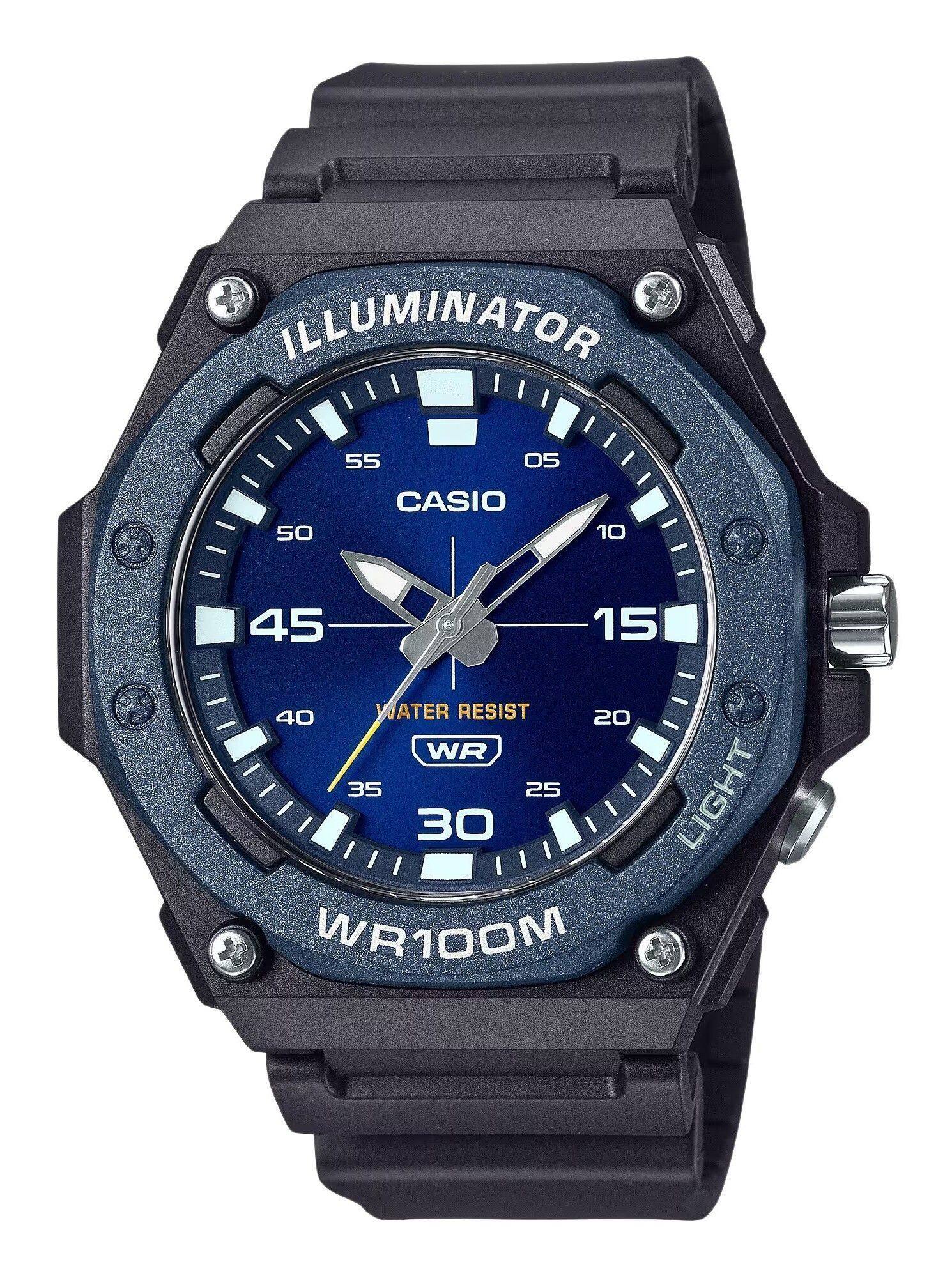 ILLUMINATOR  
CASIO  
WATER RESIST  
WR100M  
LIGHT