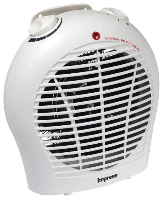 Front Zoom. Impress - Electric Fan Heater - White.