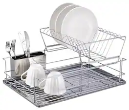 Better Chef - 22" Dish Rack - Silver